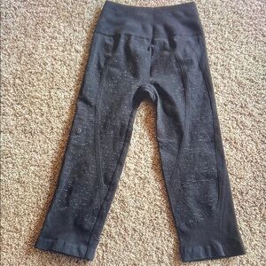 lululemon athletica Black Speckle Kids Leggings